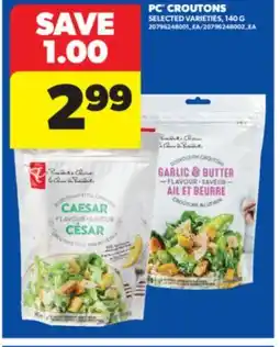 Real Canadian Superstore PC CROUTONS, 140 G offer