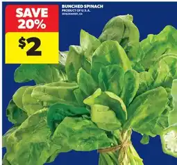 Real Canadian Superstore BUNCHED SPINACH offer