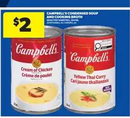 Real Canadian Superstore CAMPBELL'S CONDENSED SOUP AND COOKING BROTH, 284 ML offer