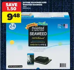 Real Canadian Superstore JAYONE SEASONED AND ROASTED SEAWEED, 120 G offer