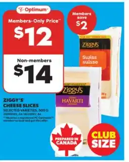 Real Canadian Superstore ZIGGY'S CHEESE SLICES, 500 G offer