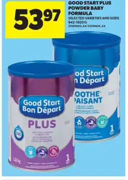Real Canadian Superstore GOOD START PLUS POWDER BABY FORMULA, 942-1020 G offer