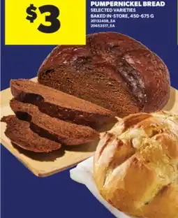 Real Canadian Superstore SOURDOUGH OR PUMPERNICKEL BREAD, 450-675 G offer