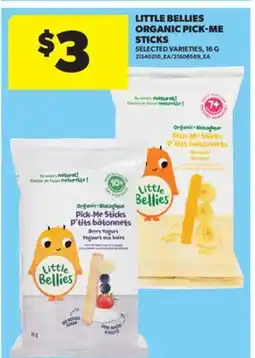 Real Canadian Superstore LITTLE BELLIES ORGANIC PICK-ME STICKS, 16 G offer