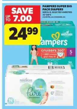 Real Canadian Superstore PAMPERS SUPER BIG PACK DIAPERS offer