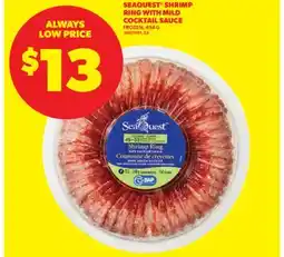Real Canadian Superstore SEAQUEST SHRIMP RING WITH MILD COCKTAIL SAUCE, 454 G offer