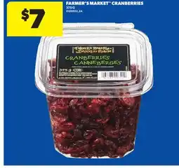 Real Canadian Superstore FARMER'S MARKET CRANBERRIES, 375 G offer