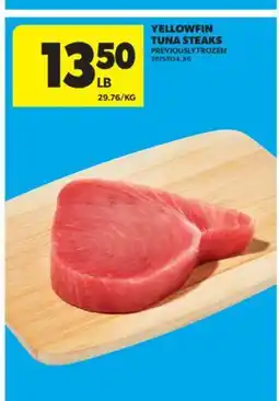 Real Canadian Superstore YELLOWFIN TUNA STEAKS offer