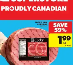 Real Canadian Superstore COOK'S HAM PORTIONS offer