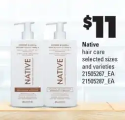 Real Canadian Superstore NATIVE HAIR CARE offer