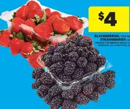 Real Canadian Superstore BLACKBERRIES, 170 G OR STRAWBERRIES 1 LB offer