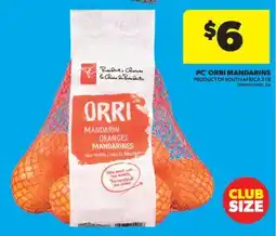 Real Canadian Superstore PC ORRI MANDARINS offer