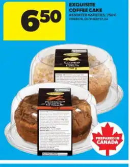 Real Canadian Superstore EXQUISITE COFFEE CAKE, 750 G offer
