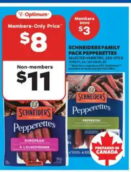 Real Canadian Superstore SCHNEIDERS FAMILY PACK PEPPERETTES, 250-375 G offer