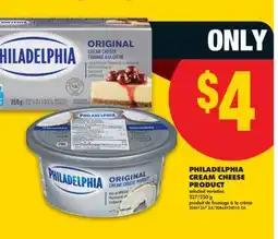 No Frills PHILADELPHIA CREAM CHEESE PRODUCT, 227/250 g offer