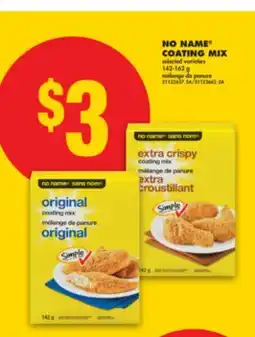 No Frills NO NAME COATING MIX, 142-162 g offer