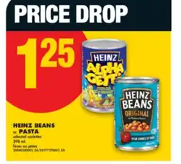 No Frills HEINZ BEANS OR PASTA, 398 ML offer