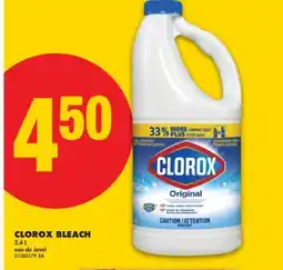 No Frills CLOROX BLEACH, 2.4 L offer