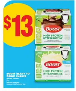 No Frills BOOST READY TO DRINK SHAKES, 6'S offer