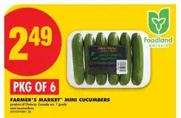 No Frills FARMER'S MARKET MINI CUCUMBERS offer