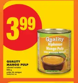 No Frills QUALITY MANGO PULP, 850 G offer