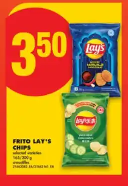 No Frills FRITO LAY'S CHIPS, 165/200 G offer