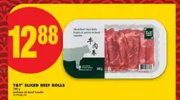 No Frills T & T SLICED BEEF ROLLS, 340 G offer