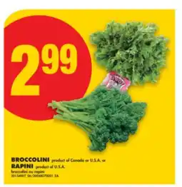 No Frills BROCCOLINI, RAPINI offer