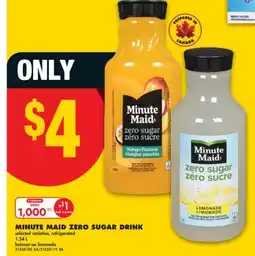 No Frills MINUTE MAID ZERO SUGAR DRINK, 1.54 L offer