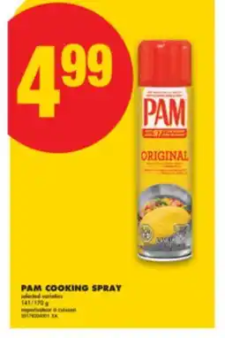 No Frills PAM COOKING SPRAY, 141/170 G offer