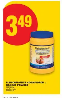 No Frills FLEISCHMANN'S CORNSTARCH OR BAKING POWDER 340/454 g offer