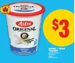 No Frills ASTRO OR IÖGO YOGURT, 625-750 g offer