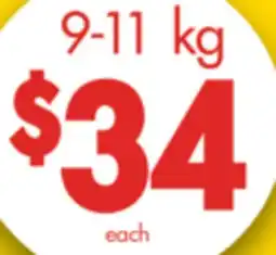 No Frills FROZEN TURKEYS, 9-11 kg offer