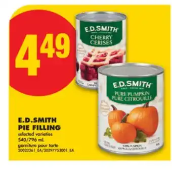 No Frills E. D. SMITH PIE FILLING, 540/796 mL offer