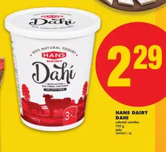 No Frills HANS DAIRY DAHI, 750 g offer