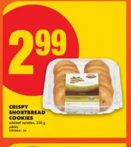No Frills CRISPY SHORTBREAD COOKIES, 350 G offer
