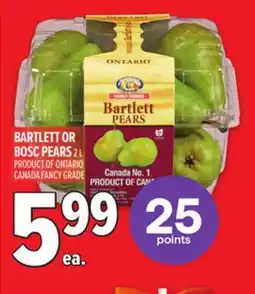 Metro BARTLETT OR BOSC PEARS offer