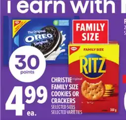 Metro CHRISTIE FAMILY SIZE COOKIES OR CRACKERS offer