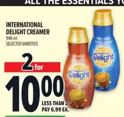 Metro INTERNATIONAL DELIGHT CREAMER offer