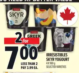 Metro IRRESISTIBLES SKYR YOGOURT offer