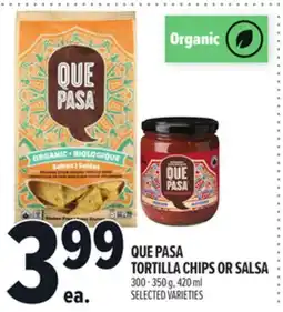 Metro QUE PASA TORTILLA CHIPS OR SALSA offer