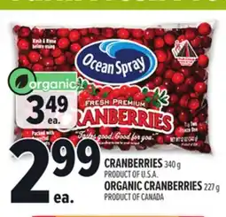 Metro OCEAN SPRAY CRANBERRIES offer
