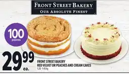 Metro FRONT STREET BAKERY RED VELVET OR PEACHES AND CREAM CAKES offer
