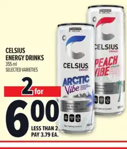 Metro CELSIUS ENERGY DRINKS offer