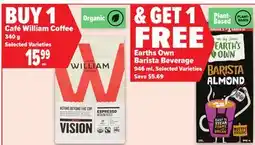 Metro GET 1 FREE EARTHS OWN BARISTA BEVERAGE offer