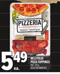 Metro BELLITALIA PIZZA TOPPINGS offer