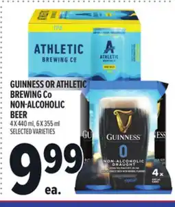 Metro GUINNESS OR ATHLETIC BREWING CO NON-ALCOHOLIC BEER offer