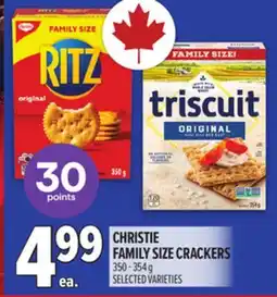 Metro CHRISTIE FAMILY SIZE CRACKERS offer
