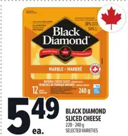 Metro BLACK DIAMOND SLICED CHEESE offer