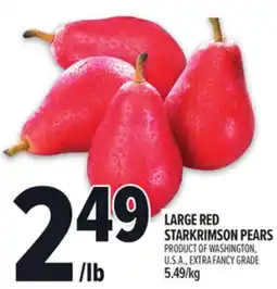 Metro LARGE RED STARKRIMSON PEARS offer